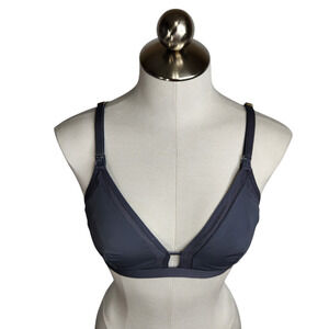 Lively Mesh Trim Nursing Bralette Womens Size Medium Wireless Drop Down‎ Cups